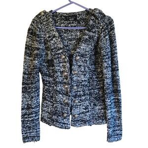 P Luca Milano zebra knit cardigan size medium